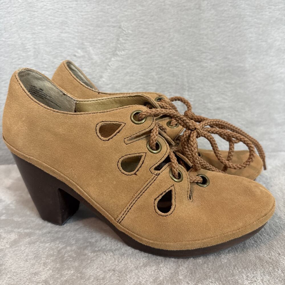 Anthropologie Latigo Cabo Cut Out Granny Platform Boho Heel Women's 9 Festival